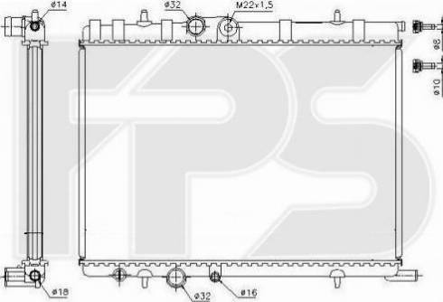 FPS FP 20 A81 - Radiatore, Raffreddamento motore autozon.pro