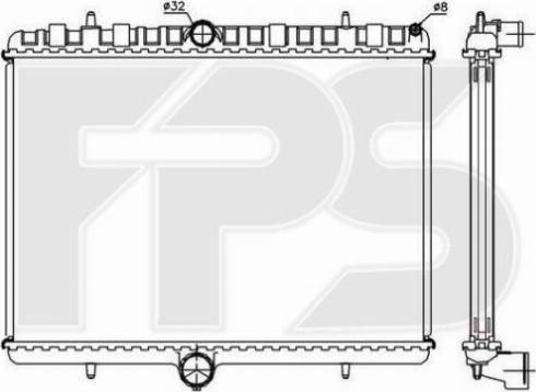 FPS FP 20 A309-X - Radiatore, Raffreddamento motore autozon.pro