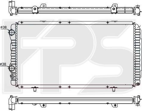 FPS FP 20 A722 - Radiatore, Raffreddamento motore autozon.pro