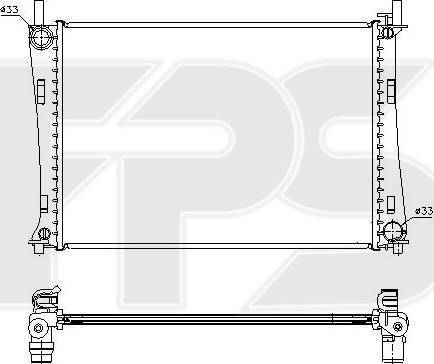 FPS FP 28 A188 - Radiatore, Raffreddamento motore autozon.pro