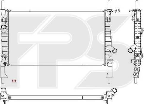 FPS FP 28 A842 - Radiatore, Raffreddamento motore autozon.pro