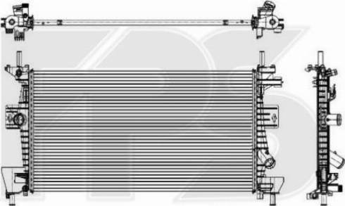 FPS FP 28 A853-X - Radiatore, Raffreddamento motore autozon.pro