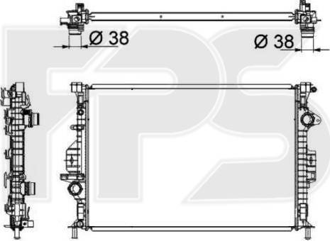 FPS FP 28 A255-X - Radiatore, Raffreddamento motore autozon.pro