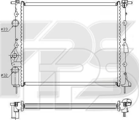 FPS FP 27 A392-X - Radiatore, Raffreddamento motore autozon.pro