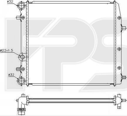 FPS FP 74 A440 - Radiatore, Raffreddamento motore autozon.pro