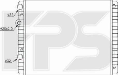 FPS FP 74 A442 - Radiatore, Raffreddamento motore autozon.pro