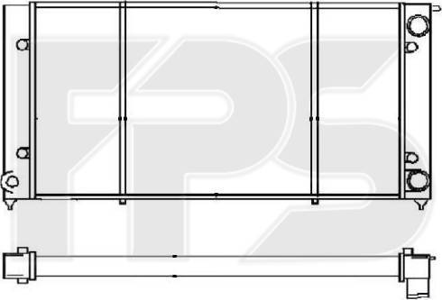 FPS FP 74 A447 - Radiatore, Raffreddamento motore autozon.pro