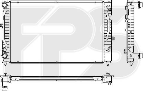 FPS FP 74 A424 - Radiatore, Raffreddamento motore autozon.pro