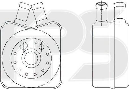 FPS FP 74 B02-X - Radiatore olio, Olio motore autozon.pro