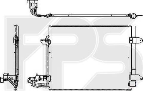 FPS FP 74 K202 - Condensatore, Climatizzatore autozon.pro