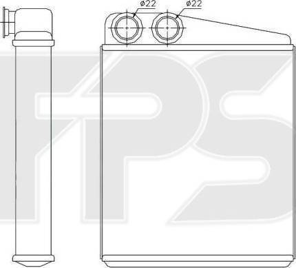 FPS FP 74 N51-X - Scambiatore calore, Riscaldamento abitacolo autozon.pro