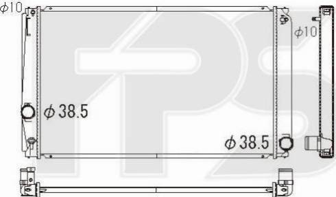 FPS FP 70 A1320 - Radiatore, Raffreddamento motore autozon.pro