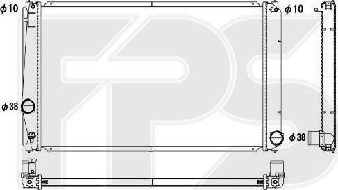 FPS FP 70 A897-X - Radiatore, Raffreddamento motore autozon.pro