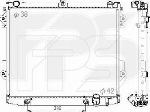 FPS FP 70 A881-X - Radiatore, Raffreddamento motore autozon.pro