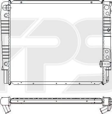 FPS FP 72 A959-X - Radiatore, Raffreddamento motore autozon.pro