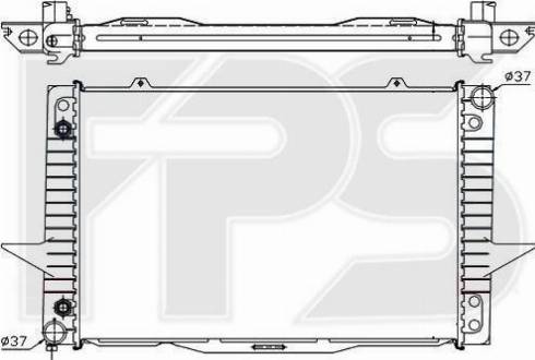 FPS FP 72 A488 - Radiatore, Raffreddamento motore autozon.pro