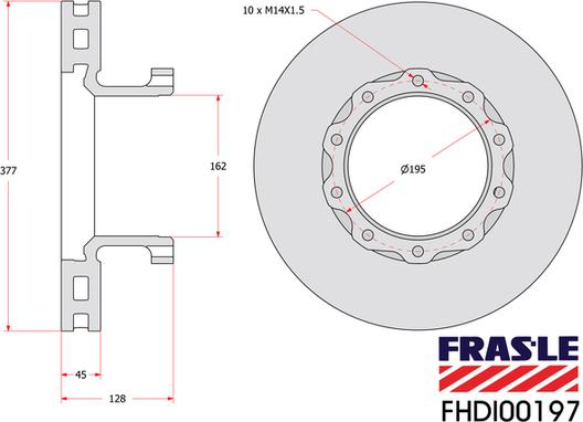 FRAS-LE FHDI00197 - Discofreno autozon.pro