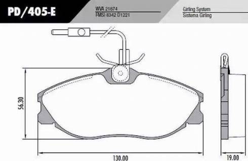 FRAS-LE PD405E - Kit pastiglie freno, Freno a disco autozon.pro