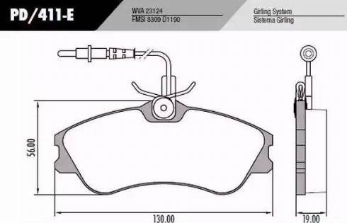 FRAS-LE PD411E - Kit pastiglie freno, Freno a disco autozon.pro