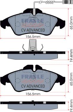 FRAS-LE PD/417-A-CV - Kit pastiglie freno, Freno a disco autozon.pro