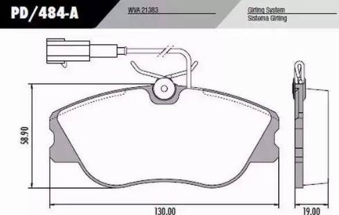 FRAS-LE PD484A - Kit pastiglie freno, Freno a disco autozon.pro