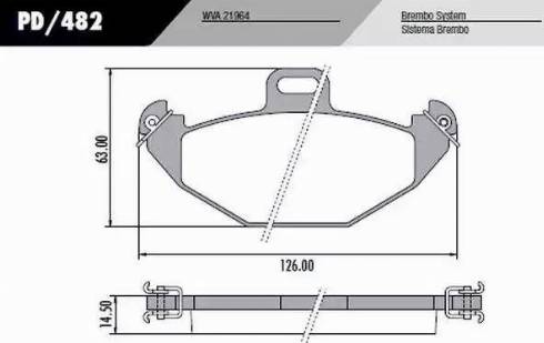 FRAS-LE PD/482 - Kit pastiglie freno, Freno a disco autozon.pro