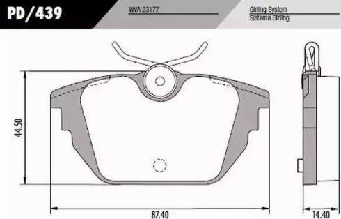 FRAS-LE PD439 - Kit pastiglie freno, Freno a disco autozon.pro