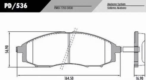 FRAS-LE PD536 - Kit pastiglie freno, Freno a disco autozon.pro