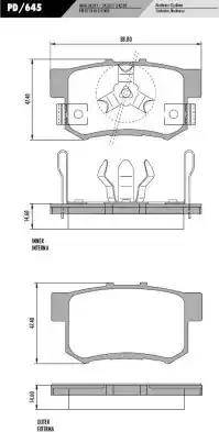 FRAS-LE PD/645 - Kit pastiglie freno, Freno a disco autozon.pro