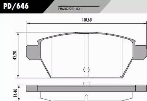 FRAS-LE PD/646 - Kit pastiglie freno, Freno a disco autozon.pro