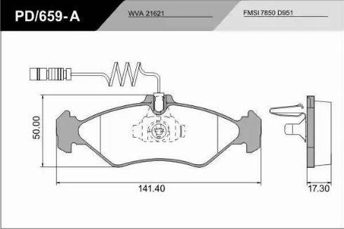 FRAS-LE PD/659-A_CV Advanced - Kit pastiglie freno, Freno a disco autozon.pro