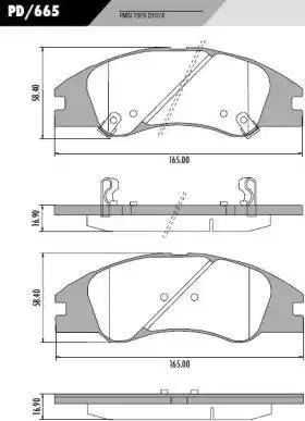 FRAS-LE PD/665 - Kit pastiglie freno, Freno a disco autozon.pro