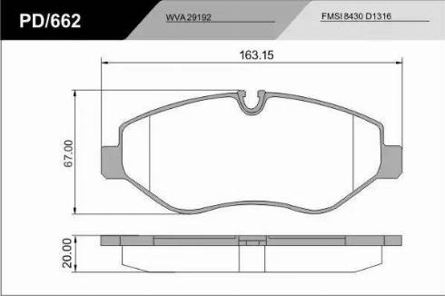 FRAS-LE PD/662_CV Advanced - Kit pastiglie freno, Freno a disco autozon.pro