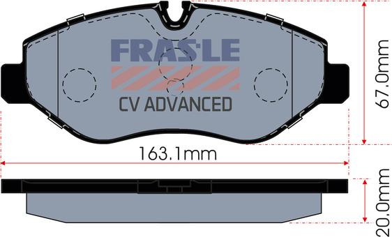 FRAS-LE PD/662-CV - Kit pastiglie freno, Freno a disco autozon.pro