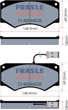 FRAS-LE PD/191-A-CV - Kit pastiglie freno, Freno a disco autozon.pro