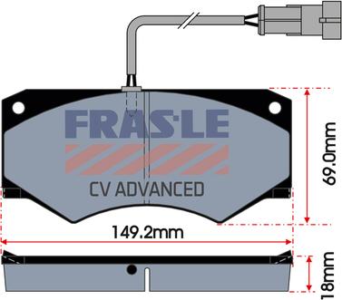 FRAS-LE PD/192-A-CV - Kit pastiglie freno, Freno a disco autozon.pro