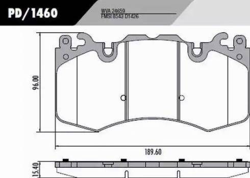 FRAS-LE PD/1460 - Kit pastiglie freno, Freno a disco autozon.pro