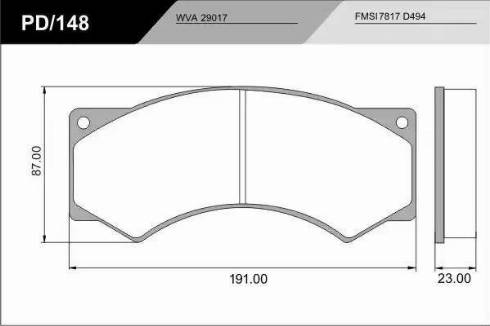 FRAS-LE PD/148_CV Advanced - Kit pastiglie freno, Freno a disco autozon.pro