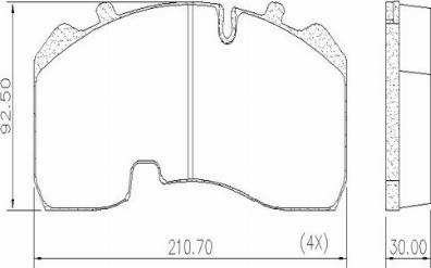 FRAS-LE PD/142-K023 _ CV Advan - Kit pastiglie freno, Freno a disco autozon.pro