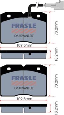 FRAS-LE PD/151-A-CV - Kit pastiglie freno, Freno a disco autozon.pro