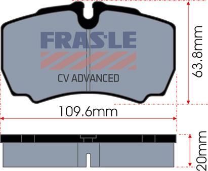 FRAS-LE PD/163-CV - Kit pastiglie freno, Freno a disco autozon.pro