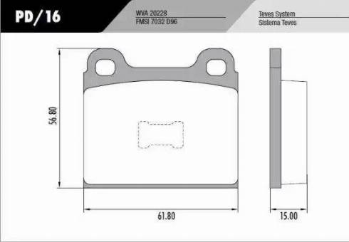 FRAS-LE PD16 - Kit pastiglie freno, Freno a disco autozon.pro