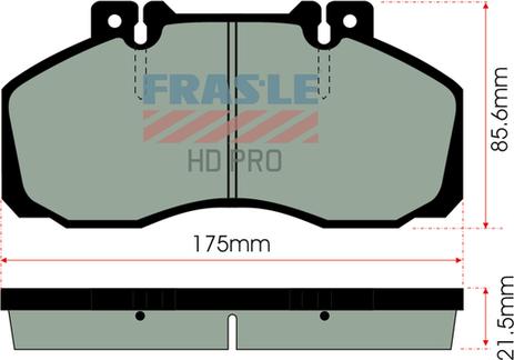 FRAS-LE PD/104-HD - Kit pastiglie freno, Freno a disco autozon.pro