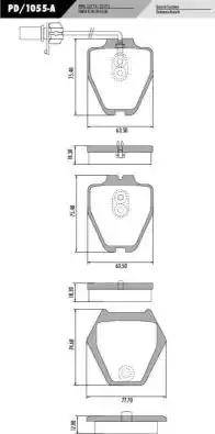 FRAS-LE PD/1055-A - Kit pastiglie freno, Freno a disco autozon.pro