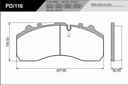 FRAS-LE PD/116-K20_CV Advanced - Kit pastiglie freno, Freno a disco autozon.pro