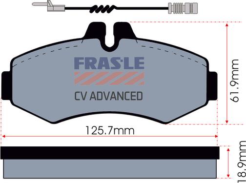 FRAS-LE PD/118-A-CV - Kit pastiglie freno, Freno a disco autozon.pro