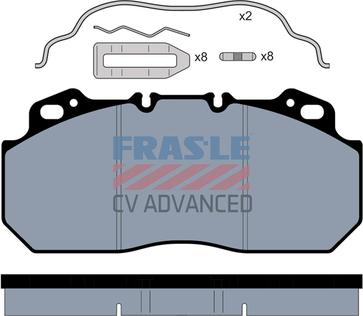 FRAS-LE PD/112-K007-CV - Kit pastiglie freno, Freno a disco autozon.pro