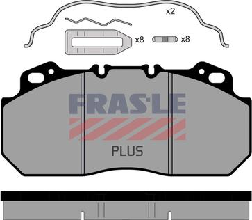 FRAS-LE PD/112-K007-PLUS - Kit pastiglie freno, Freno a disco autozon.pro