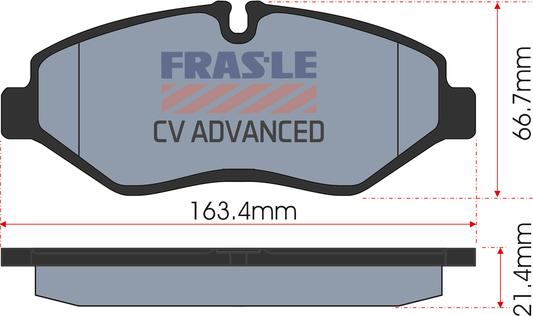 FRAS-LE PD/189-CV - Kit pastiglie freno, Freno a disco autozon.pro