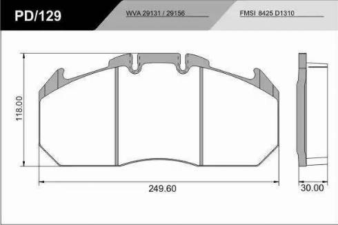 FRAS-LE PD/129-K09_CV Advanced - Kit pastiglie freno, Freno a disco autozon.pro